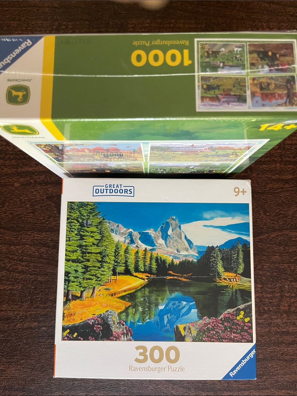 2 Ravensburger Great Outdoors and John Deere puzzles 1 New
